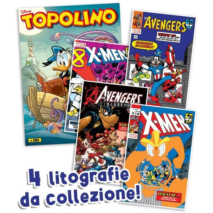 Mickey Mouse Comics 3534 3535 3536 mit Gadgets 12 MARVEL Lithographien Limited Edition