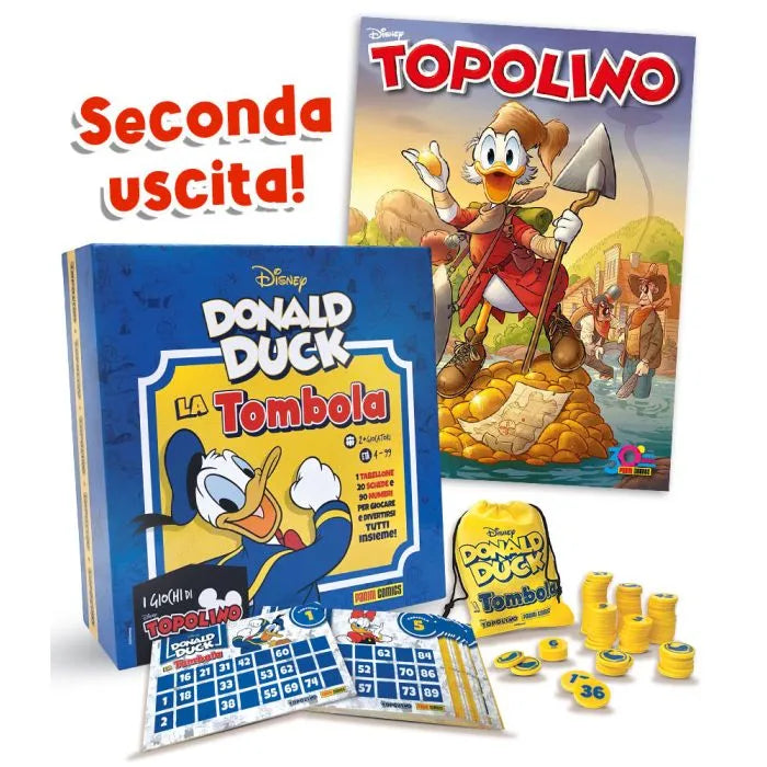 Set Completo 2/2 - Tombola di Paperino Donald Duck 90 + fumetti di Topolino 3600 + 3601