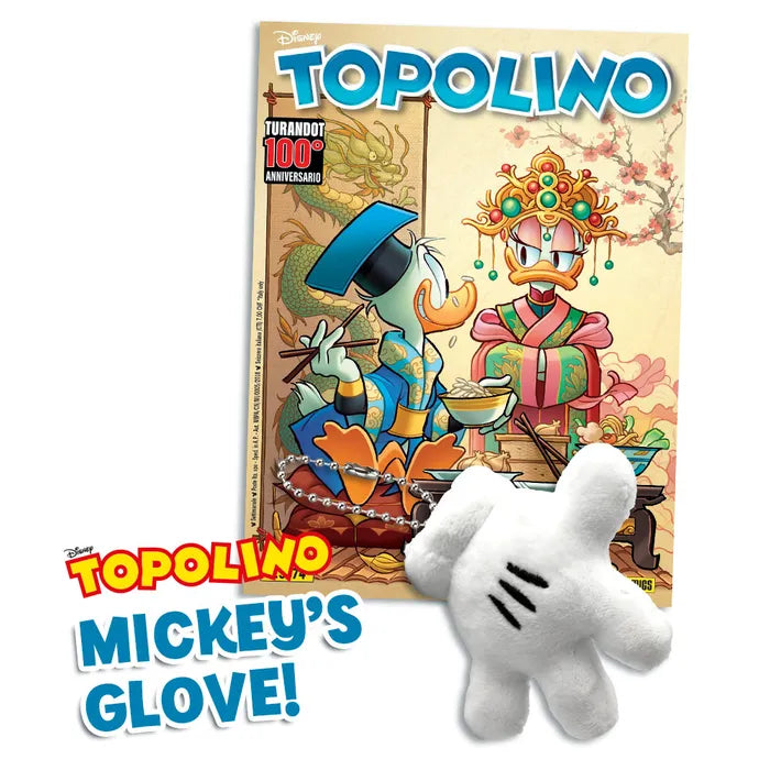 Fumetto Topolino n. 3674 Con Gadget Portachiave Con Mickey Glove - Plush Charm