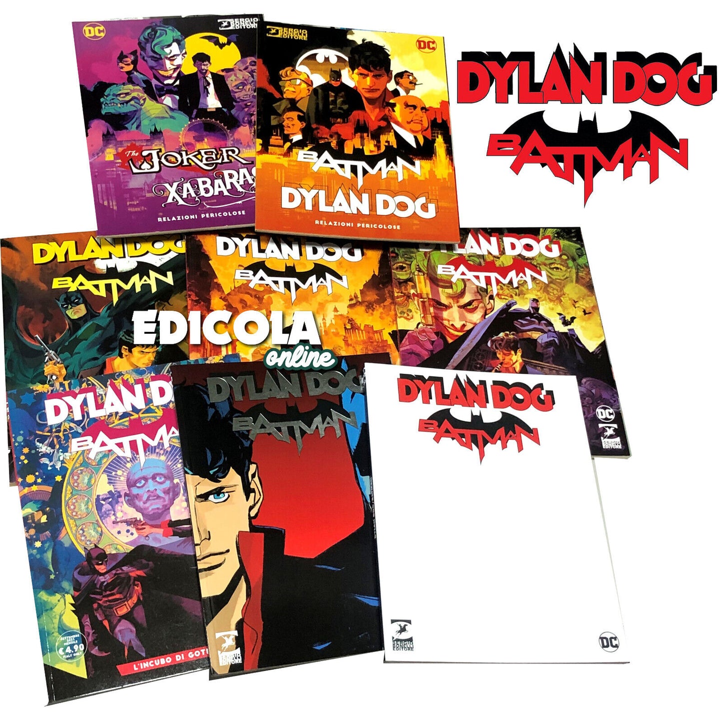 Fumetti DYLAN DOG e BATMAN Numero 0 1 2 3 Cover Variant Relazioni Pericolose DC
