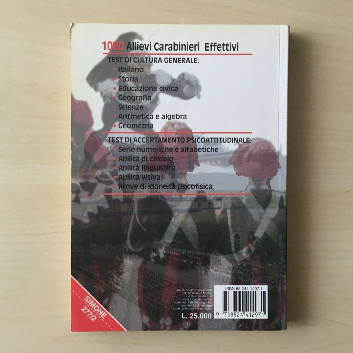 Bücher 1080 Effektives Carabinieri-Studentenbuch für Wettbewerbsprüfungswettbewerbe 1998