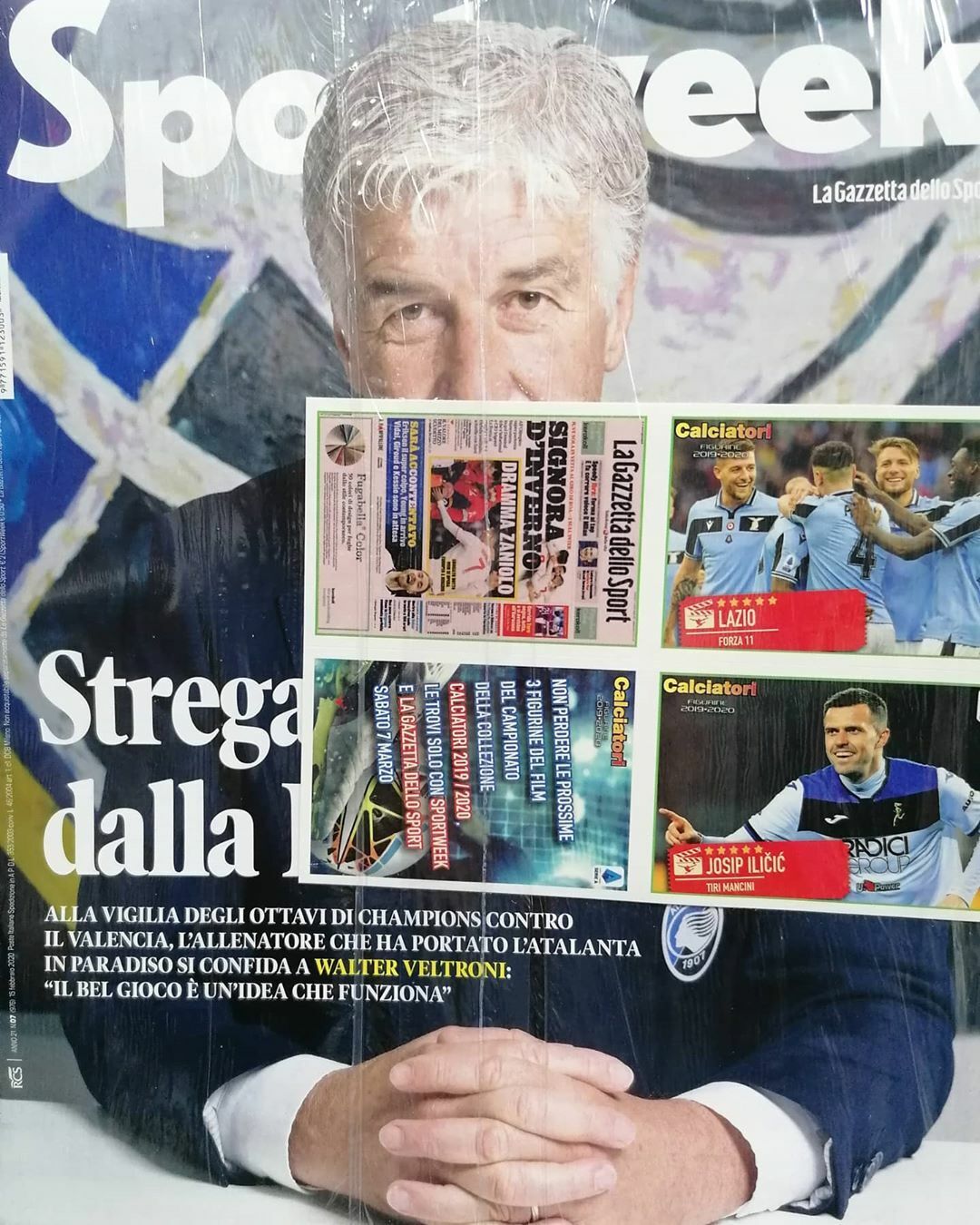 SPORTWEEK LA GAZZETTA DELLO SPORT +Figurine Calciatori 2019-20 Panini C9 C10 C11
