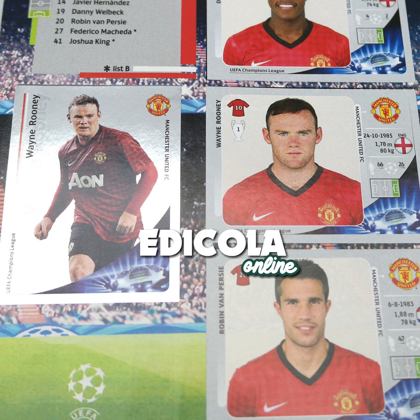 Komplettes Album mit Panini-Fußballspieleraufklebern CHAMPIONS LEAGUE 2012-13 UEFA 2013