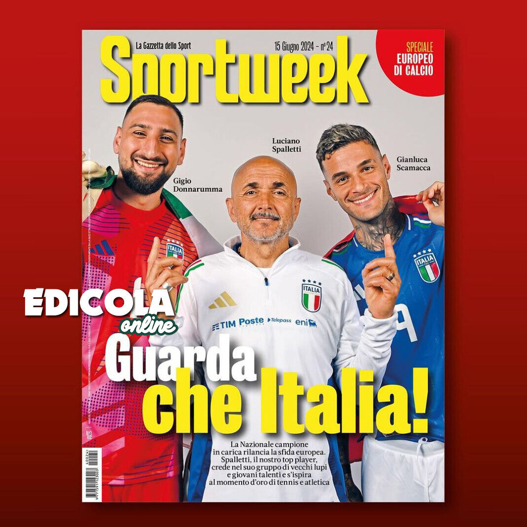 Sportweek 15 Giugno 2024 + Quarta Bustina Reloaded Calciatori Figurine Panini 4Β°