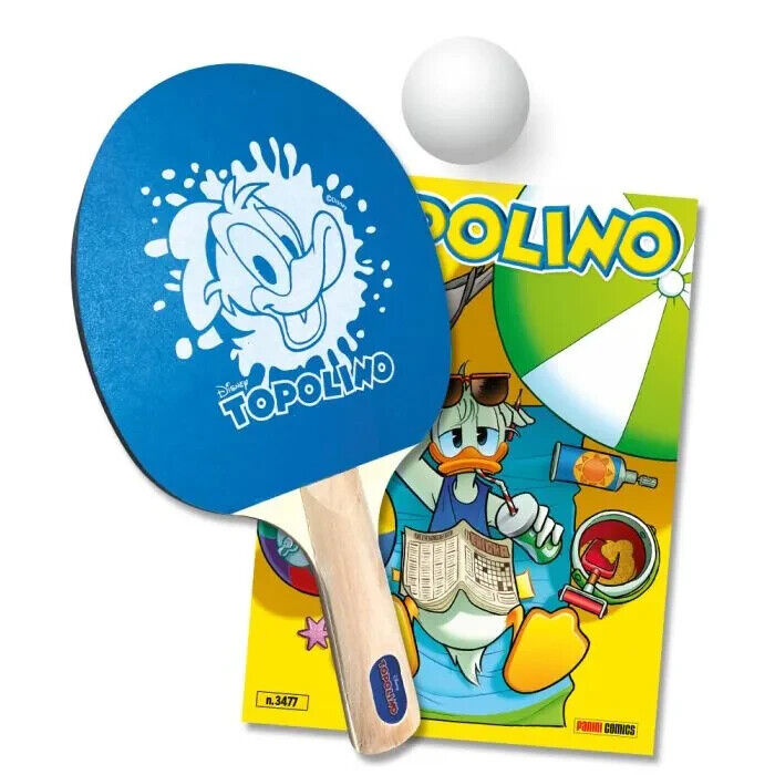 2x Fumetti di TOPOLINO n. 3477 3478 da Collezione con gadget Racchette Ping Pong