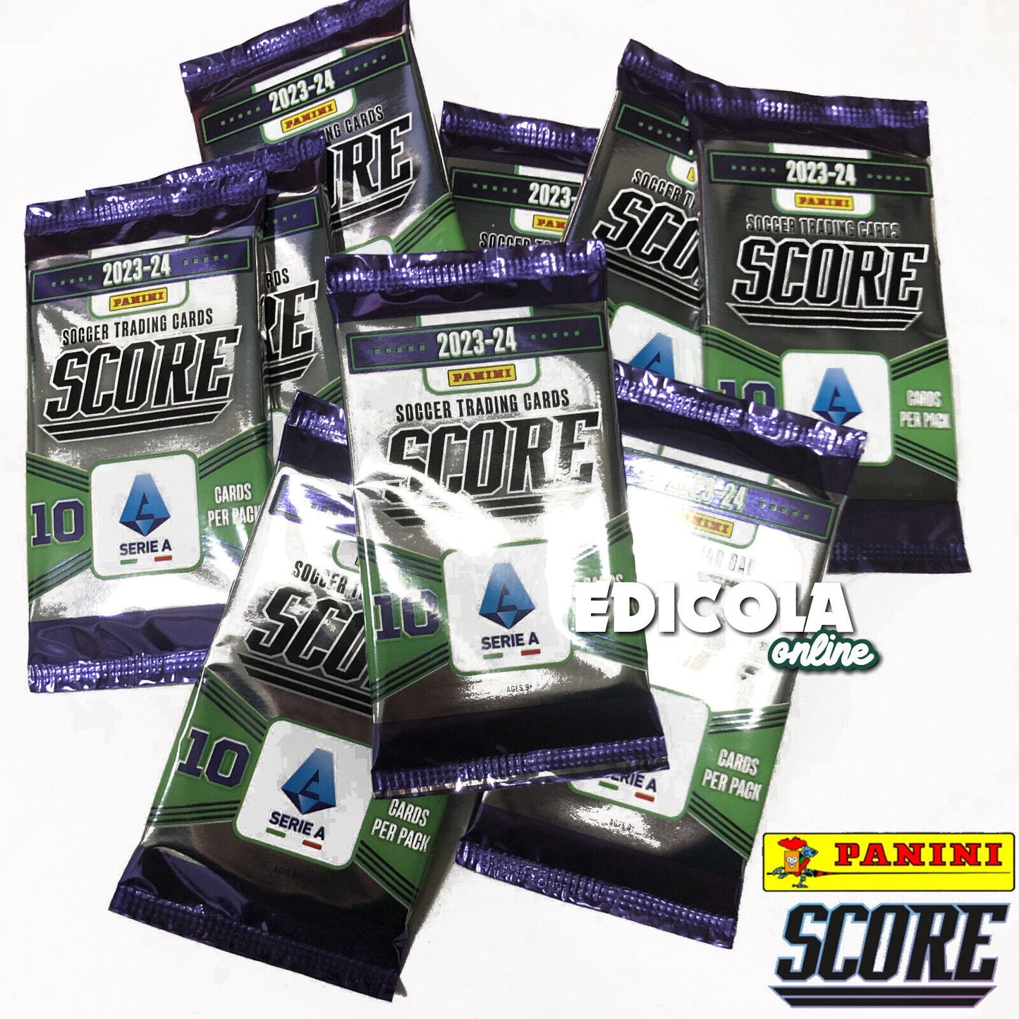 UN PACK DE CARTES DE SCORE Serie A Panini 2023-24 Calciatori 2024 Card Cartes