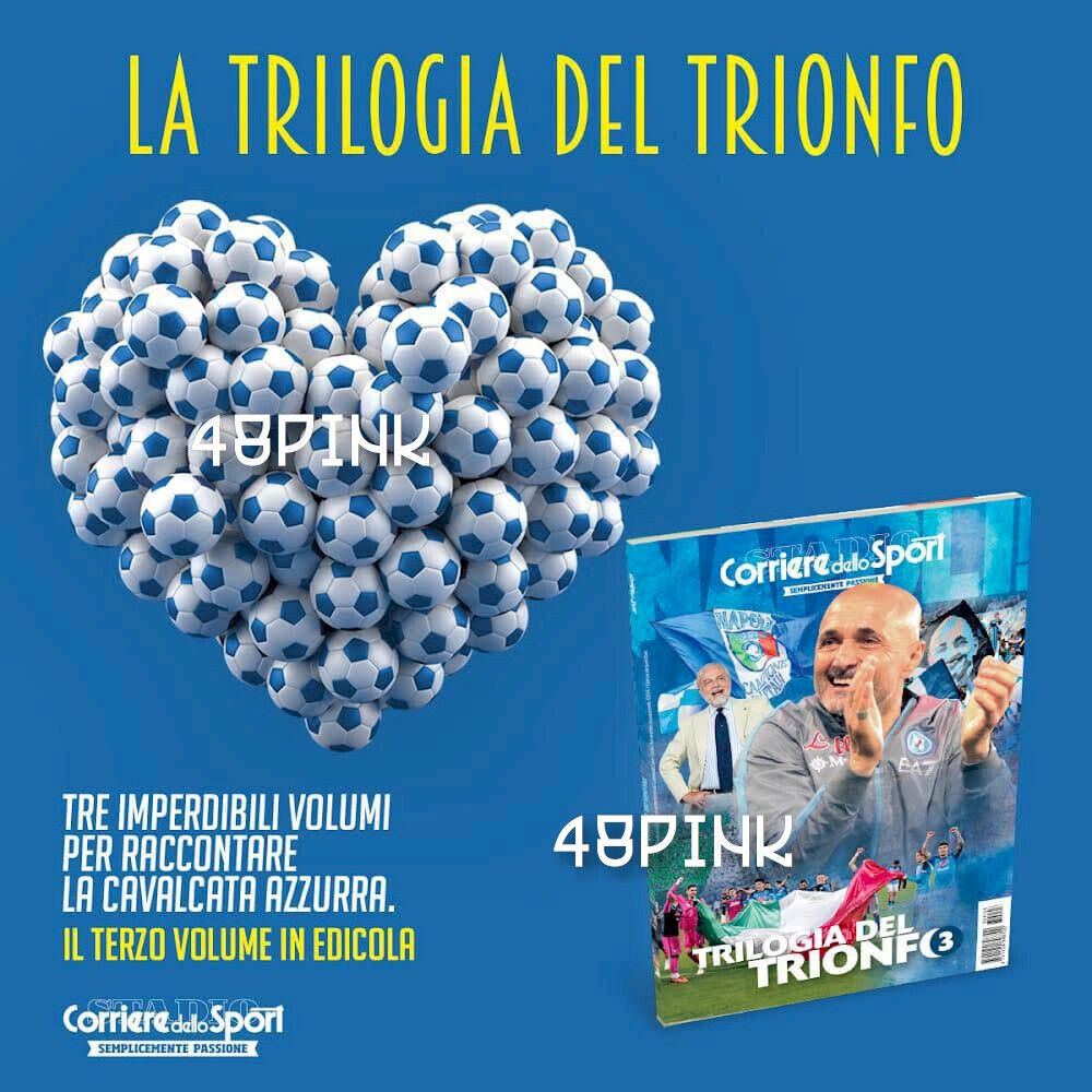 3 Volumes TRILOGIE DE TRIUMPH Livre NAPLES Scudetto Corriere dello Sport encart