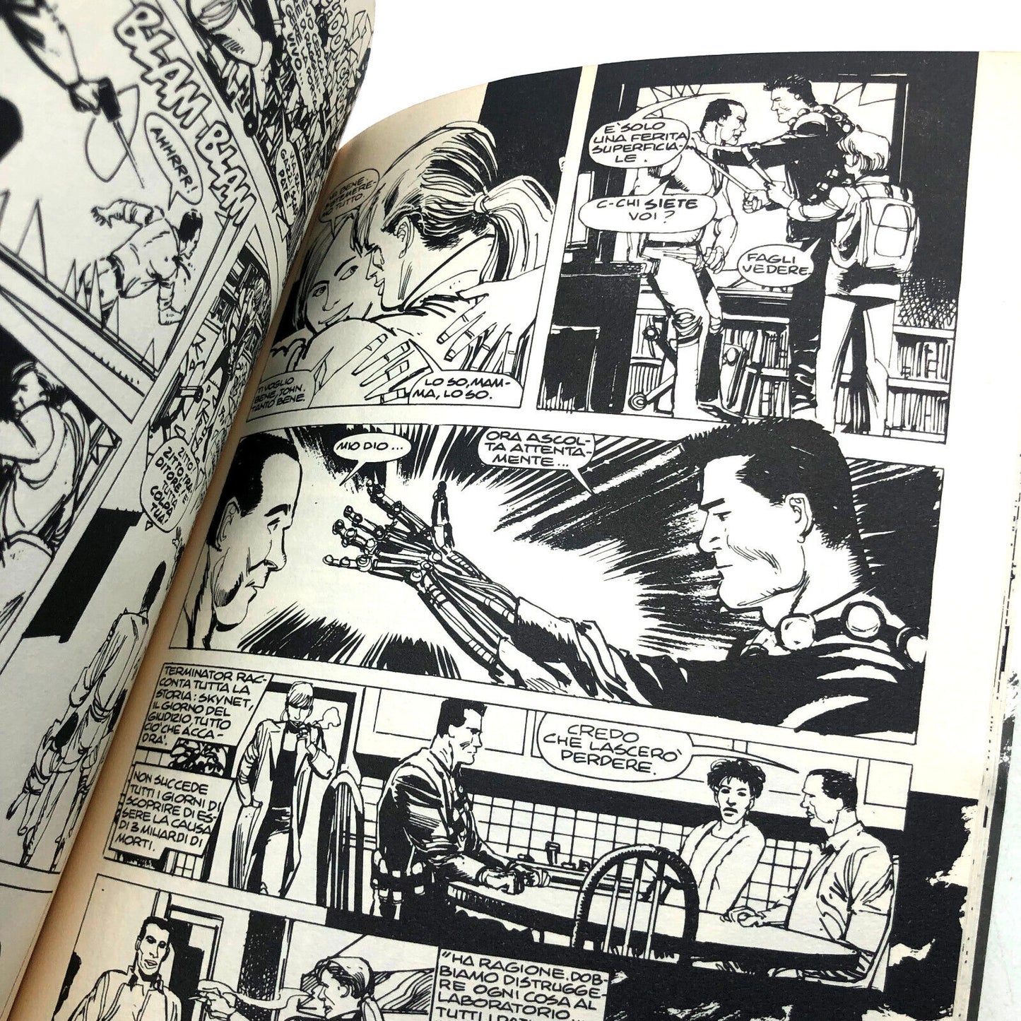 Bande dessinée en italien Très rare TERMINATOR 2 MARVEL Rare film anglo-américain de 1991