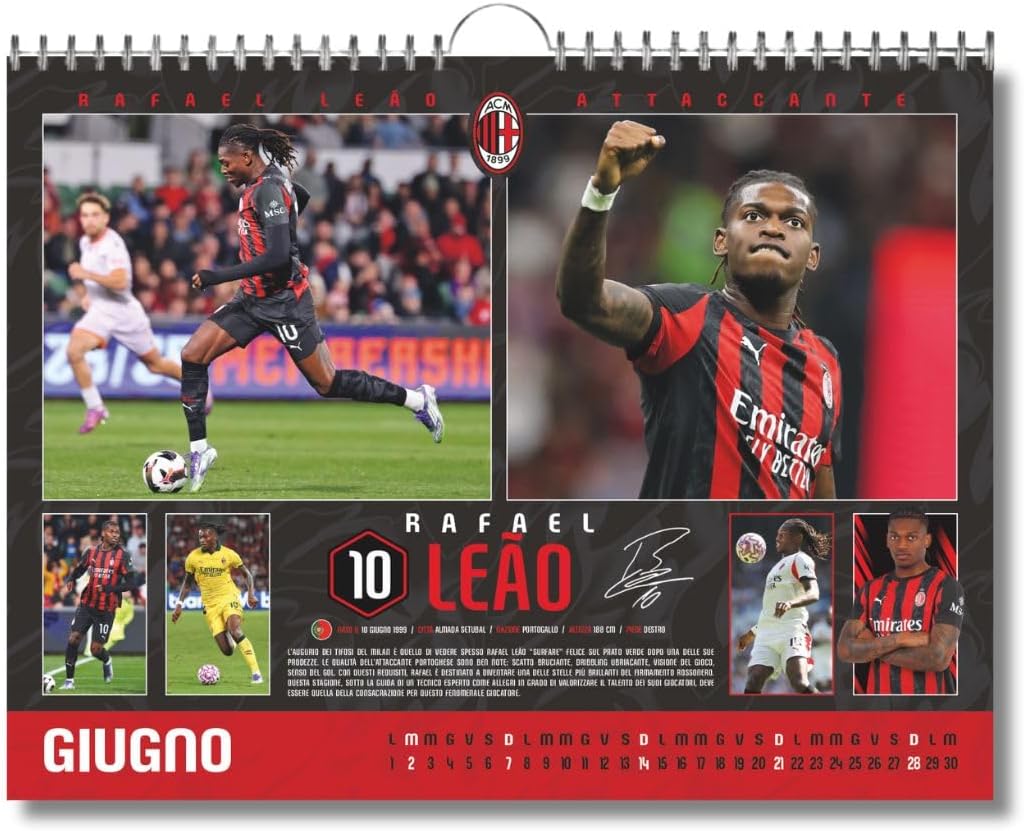 Milan 2025 Horizontal Calendar - Collector's Edition - cm 44x33 - Official Product