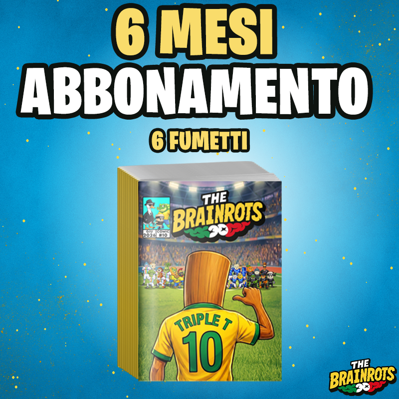 Abbonamento 6 Mesi al fumetto The Brainrots (6 mesi - 6 Volumi)