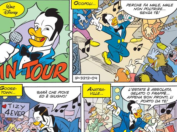 Bande dessinée Topolino n° 3212 (Couverture dédiée à Tiziano Ferro)