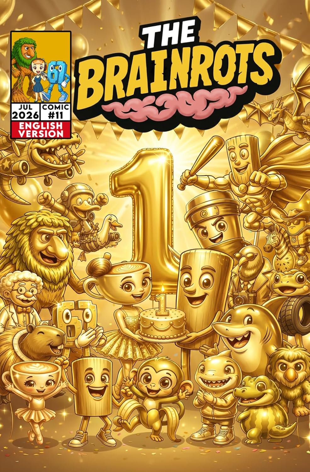 Fumetto The Brainrots n. 11 (Luglio 2026) - 3 Cover disponibili