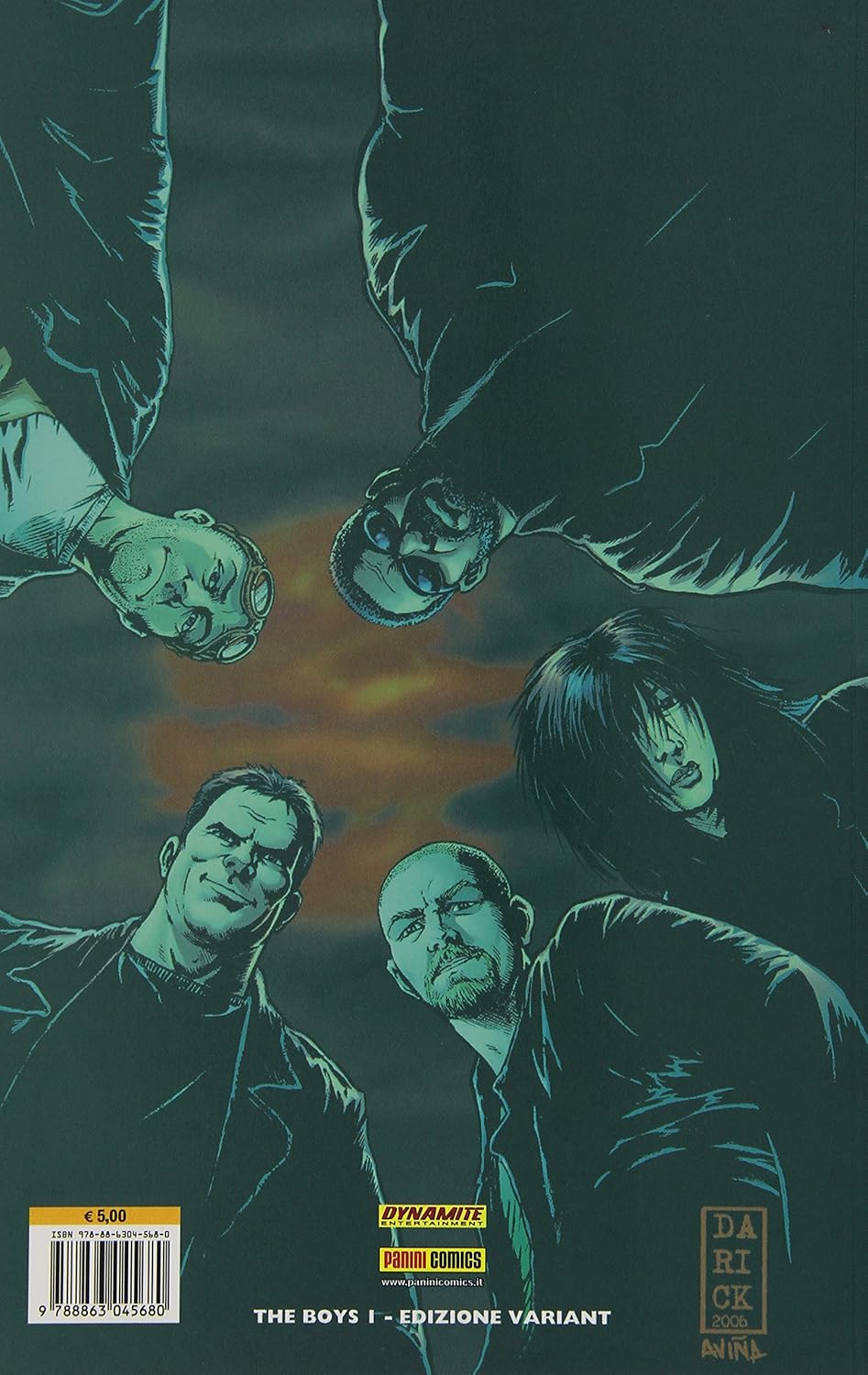 Fumetto The Boys Cover Variant Metal n. 1