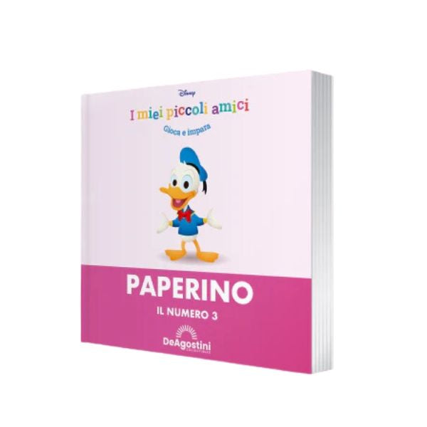 Libro i miei piccoli amici Disney con Statua di Paperino Collezione De Agostini
