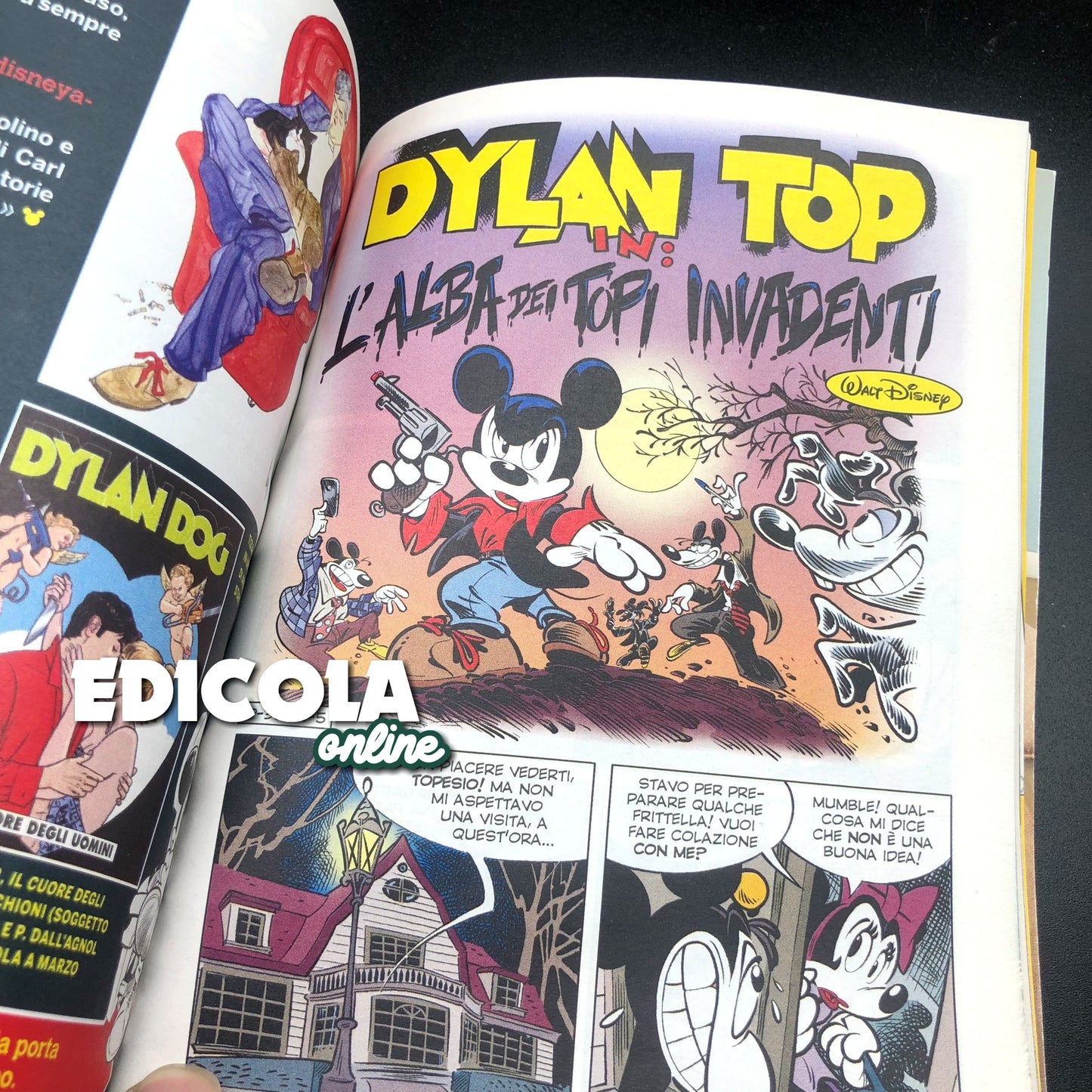 2 Fumetti TOPOLINO n. 3094 Variant Cover Dylan Top Dog + 3127 Speciale Halloween