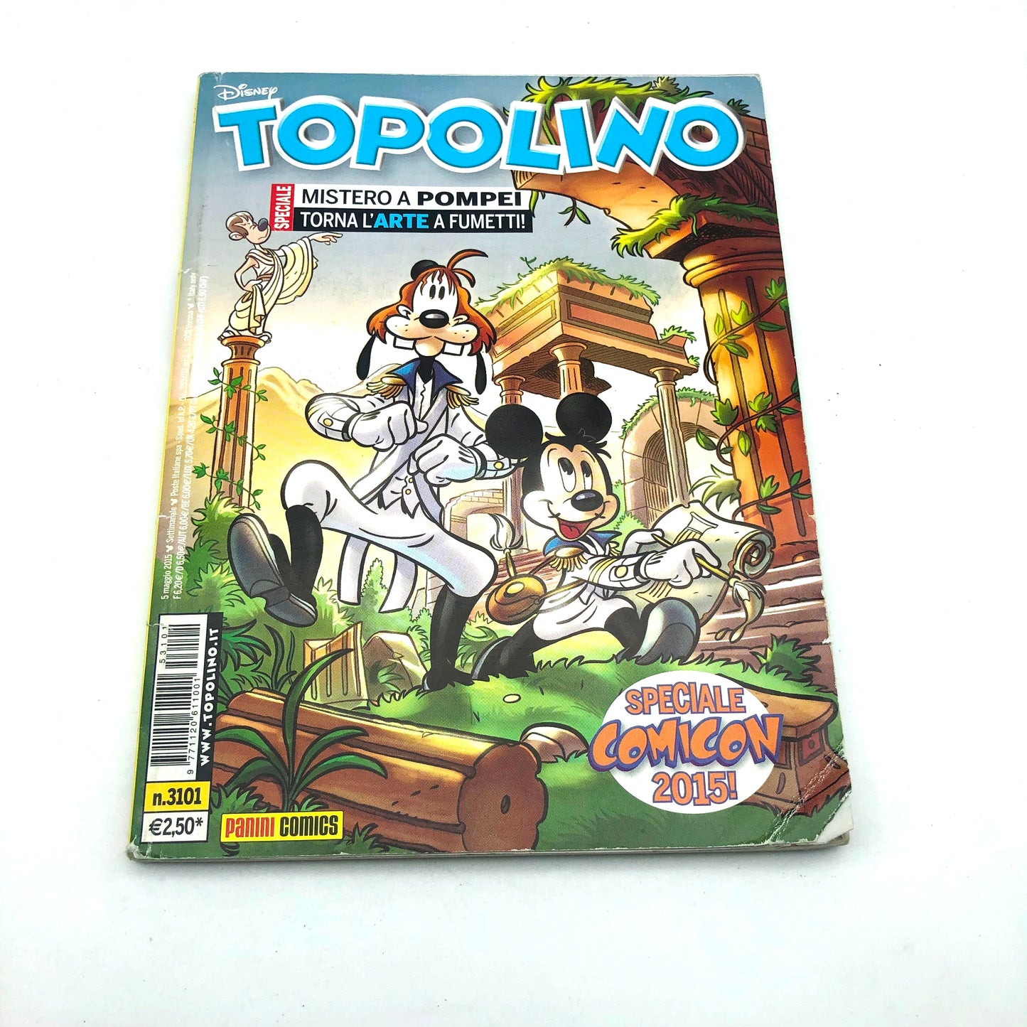 Livret Mickey Mouse 3101 - Édition spéciale Comicon 2015 (Histoire de Mickey Mouse à Pompéi)