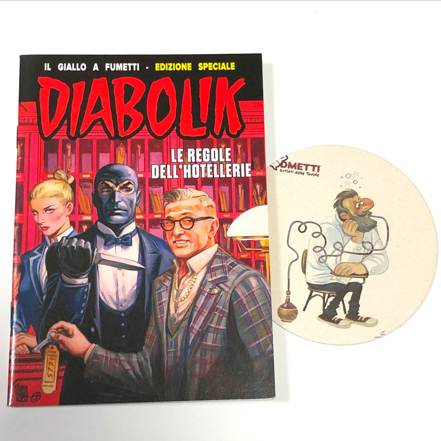 Diabolik « Les règles de l'hôtellerie » rencontre Barbieri - Lucca Comics 2024 Foodmetti