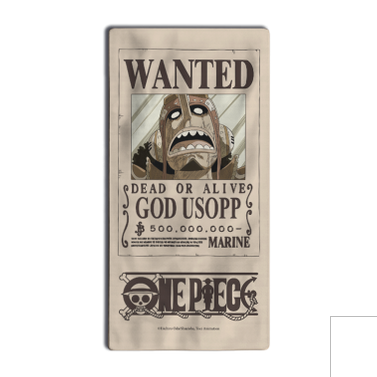 One Piece - Telo mare ufficiale 160x80 Wanted "USOP"