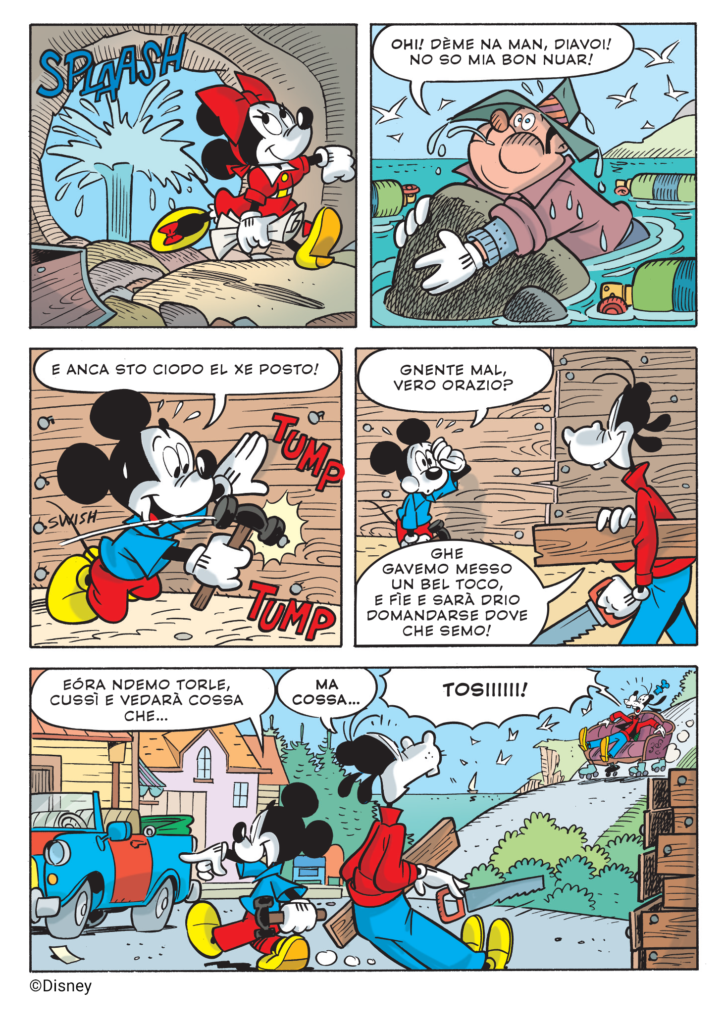 Fumetto di TOPOLINO libretto n. 3619 - 4 nuove storie in Dialetto