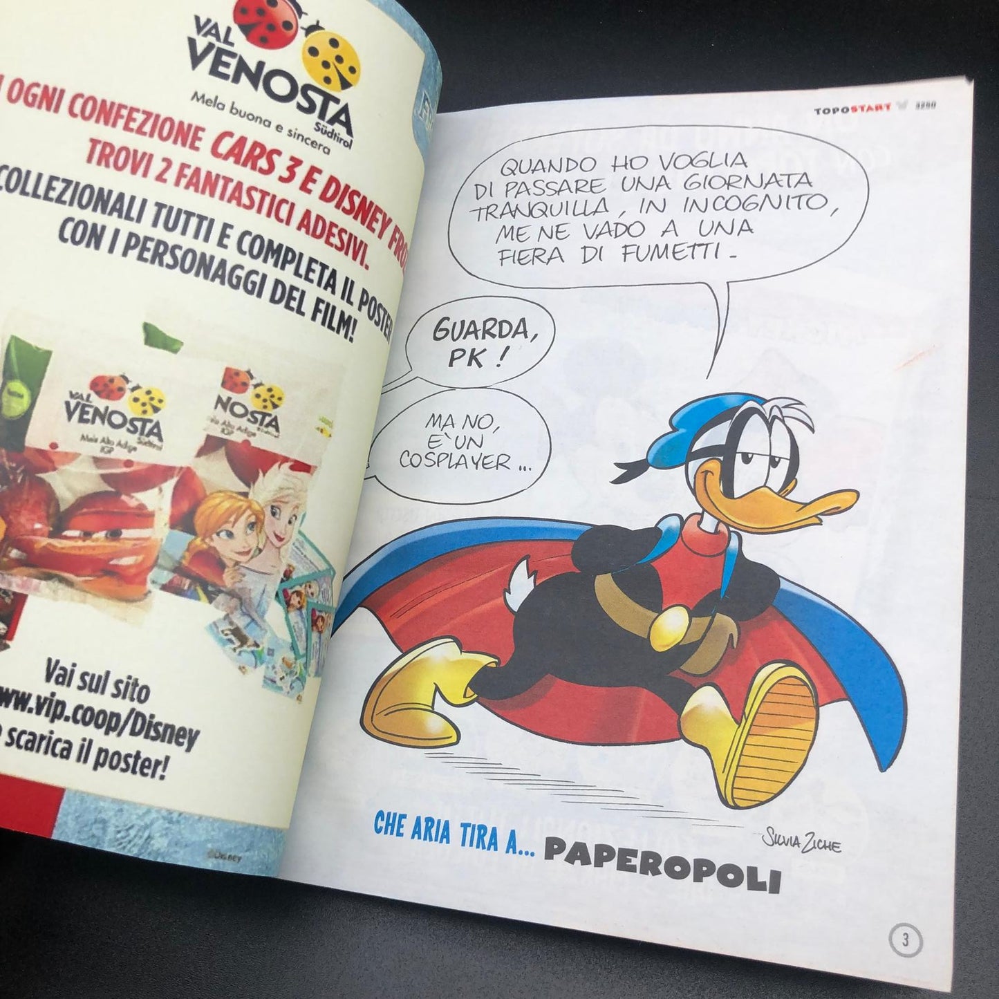 Mickey Mouse a épinglé le numéro de bande dessinée n. 1 RÉIMPRESSION Collector 60lire Vintage Rare