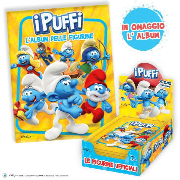 I Puffi - Album 2023 + scatola da 36 bustine - 180 figurine