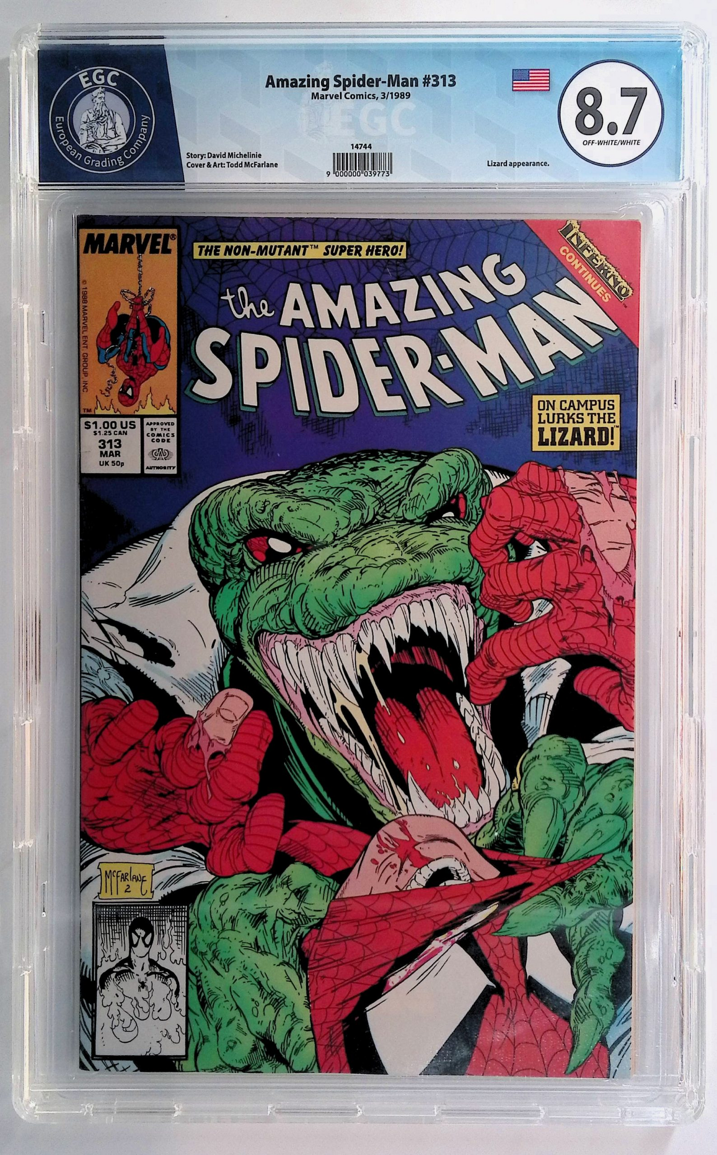 Fumetti Gradati EGC : Amazing Spider-Man #313 - In Lingua Originale Marvel 3/1989