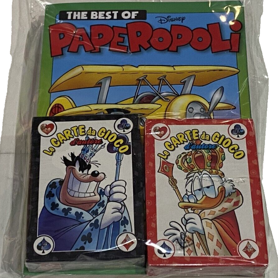 Fumetto TOPOLINO Sigillato Edicola da Collezione + 2x Mazzo di carte Blisterato