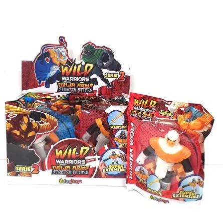 WILD WARRIORS NINJA ARMS Charaktere Ausziehbarer Sbabam-Kiosk und Actionfiguren