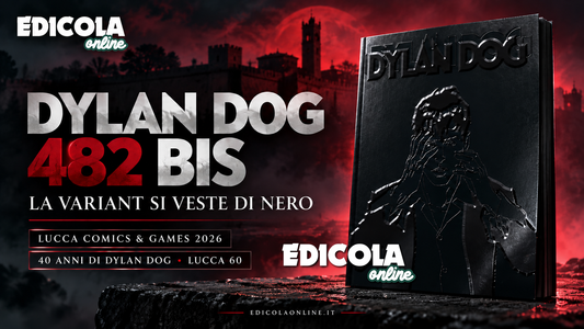 Dylan Dog 482bis Variant: il nero assoluto arriva a Lucca 60, nell’anno dei 40 anni!