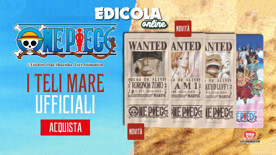 🏴‍☠️ L’estate è One Piece: arrivano i nuovi teli mare con Zoro e Nami!