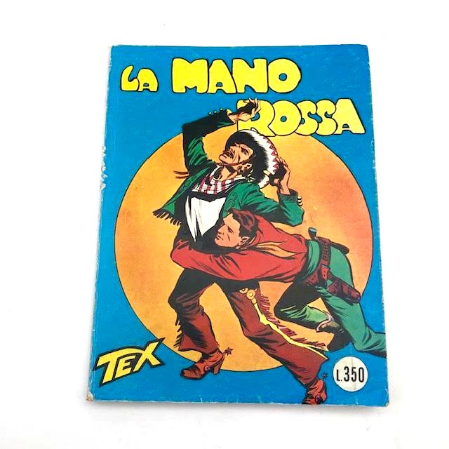 Κόμικ Tex Willer τεύχος αρ. 1 LA MANO ROSSA Πρωτότυπο 350 Λιρέτες 1964 Aut 2926