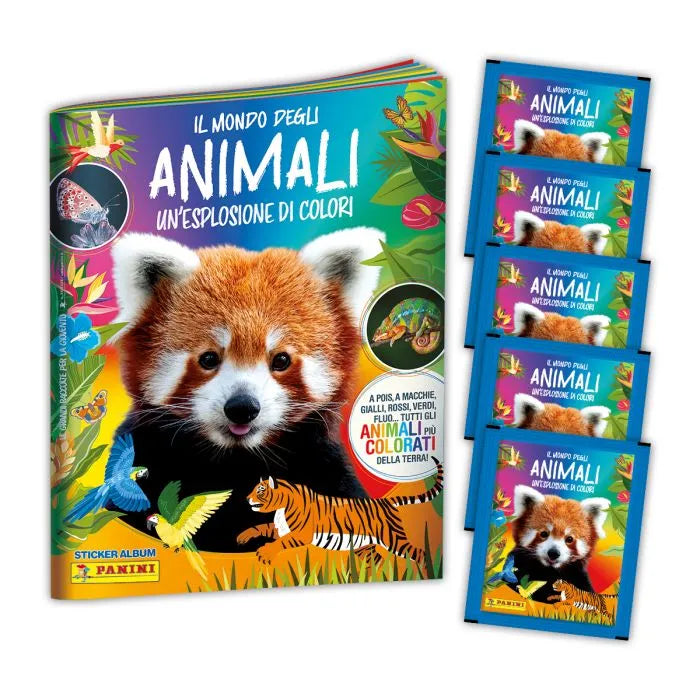 Panini Stickeralbum und/oder Paketset Die Welt der TIERE – Eine Explosion der Farben