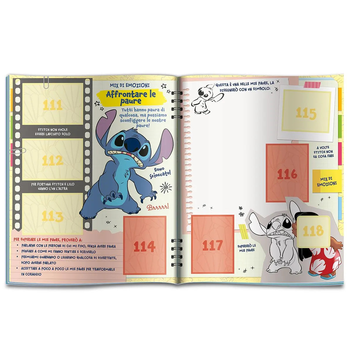 Set Album e/o Bustine di Figurine STITCH Disney Super Scrapbook Sticker 2026