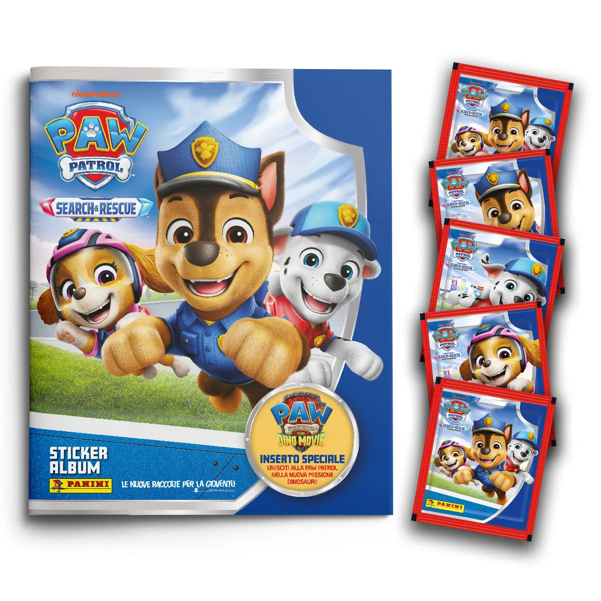 Album e/o Bustine di Figurine di PAW PATROL Search & Rescue Sticker Album - Panini 2026