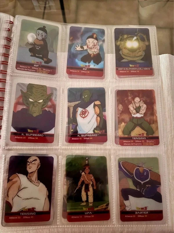 Raccoglitore con 117 Cards Edibas Lamincards Dragonball Z - Serie Argento