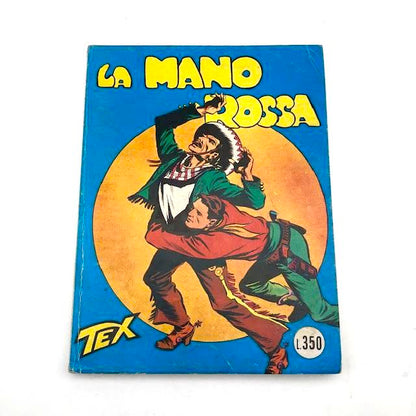 Κόμικ Tex Willer τεύχος αρ. 1 LA MANO ROSSA Πρωτότυπο 350 Λιρέτες 1964 Aut 2926