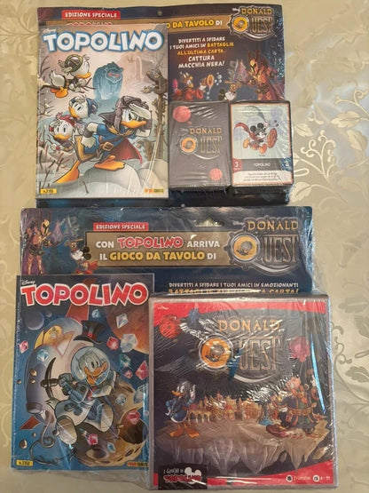 Topolino n. 3351 e 3352 con gioco da tavolo di Donald Quest Board Game - Blisterati