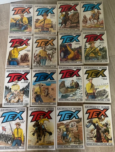 Fumetti ALBO SPECIALE Gigante TEX WILLER lotto Raro Texone Usati prima edizione