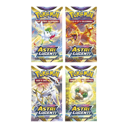 Bustine singole Pokémon ITA Sigillate - 10 Carte da Gioco espansioni in Italiano