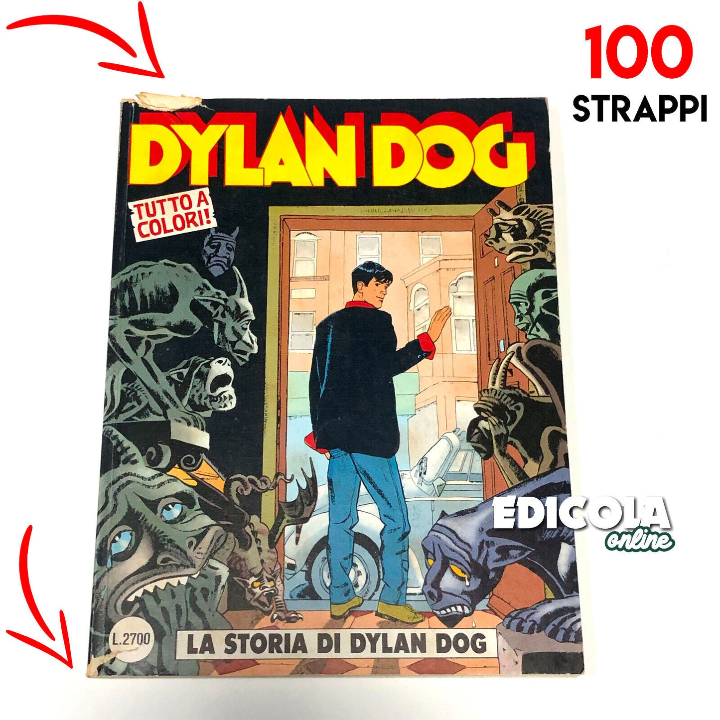 Comics von 51 bis 100 der ersten 1. Originalausgabe von Dylan Dog Lot runden Ihre Sammlung ab