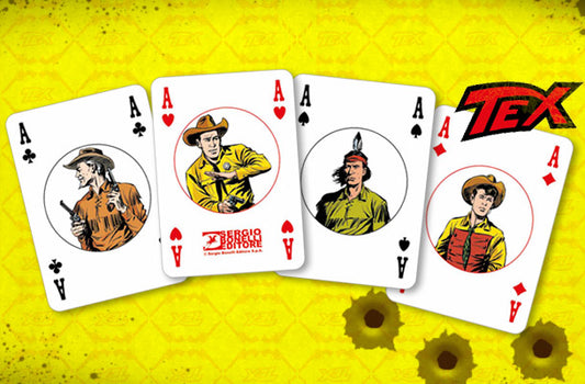 Jeu de cartes TEX 4/4 complet et scellé avec bandes dessinées