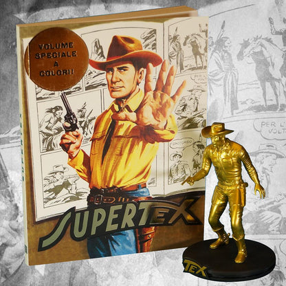 Super Tex Edizione Speciale con Statua 3D GOLD - Speciale Lucca Comics 2017