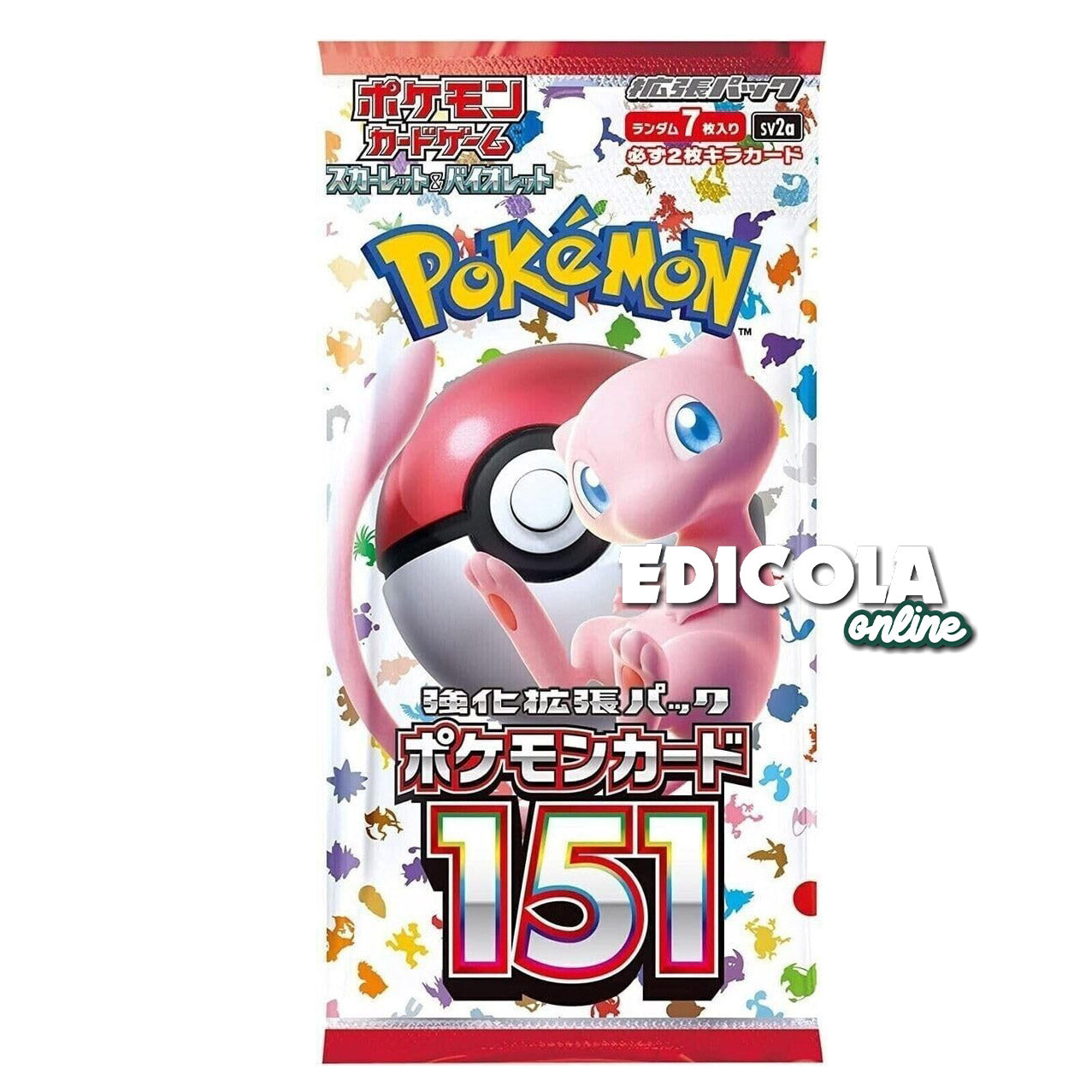 Pokémon 151 Expansion Pack Booster (giapponese) da 7 carte