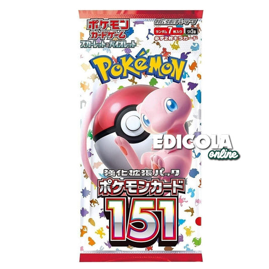 Pokémon 151 Einzelpackungen – Sealed ITA – 3 Erweiterungsspielkarten auf Italienisch