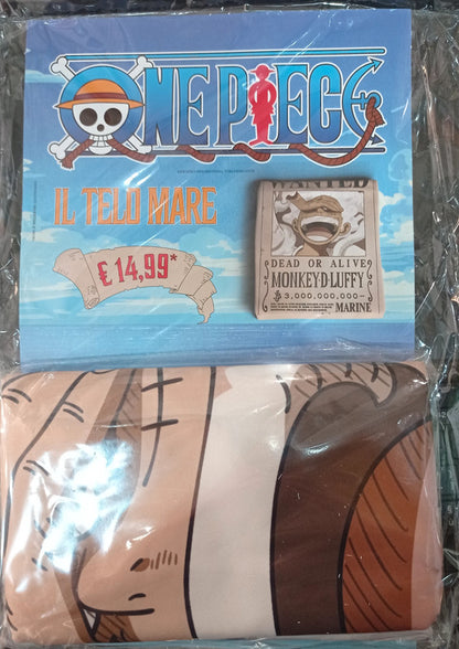 Serviette de plage officielle One Piece 160x80 - Motif « Monkey D. Luffy » recherché