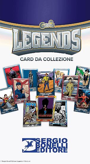 Bustina di CARD LEGENDS 2024 dei personaggi di Sergio Bonelli Editore
