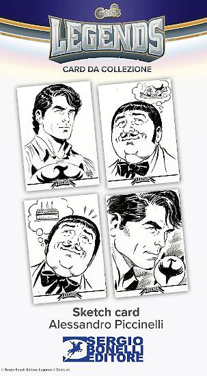Bustina di CARD LEGENDS 2024 dei personaggi di Sergio Bonelli Editore