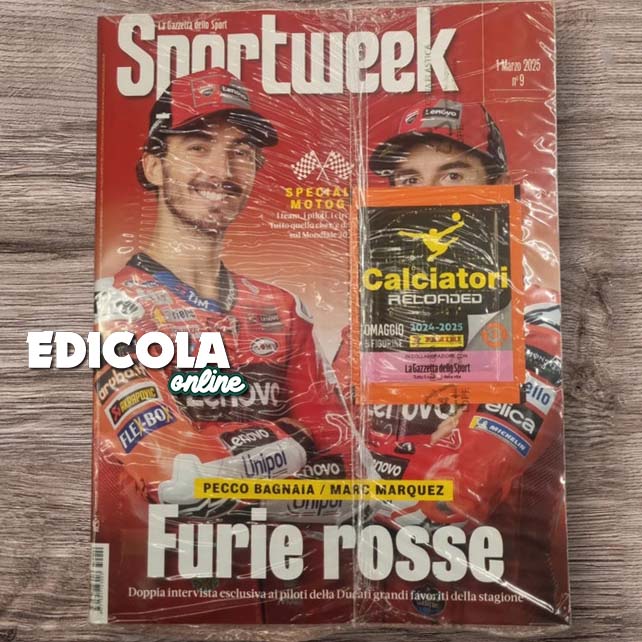 Sportweek 13. April 2024 + Drittes Paket Reloaded Footballers Sticker Panini 3rd