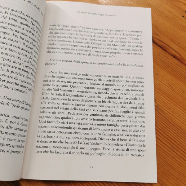 Libretto Guida della Gazzetta dello Sport - Lo SPORT secondo PAPA FRANCESCO