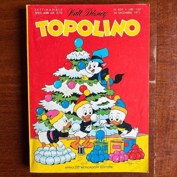 Viele Mickey-Mouse-Comics-Spezialbroschüren, die der Weihnachtsvariante gewidmet sind